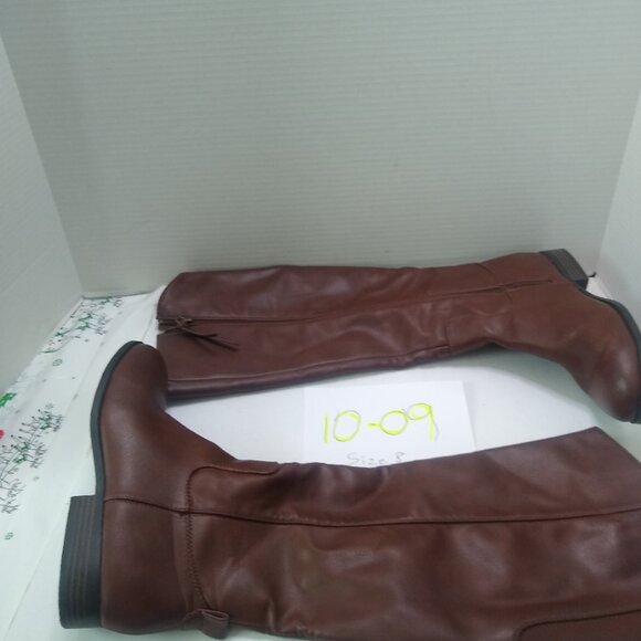 Universal threads Women's Platform Boots Brown Zip Up size 8 - Picture 1 of 3